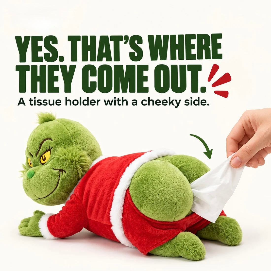 The Grinch Cheeks Tissue Holder